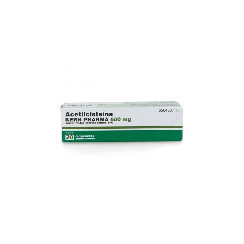 ACETILCISTEINA KERN PHARMA EFG 600 mg 20 COMPRIMIDOS EFERVESCENTES