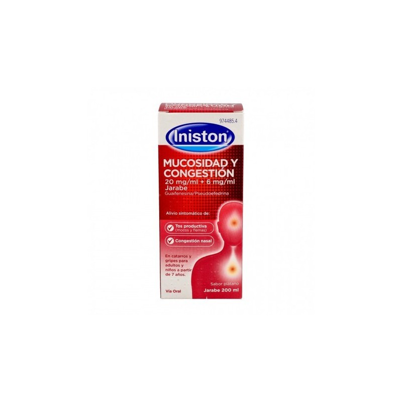 INISTON MUCOSIDAD Y CONGESTION 20 mg/ml + 6 mg/ml JARABE 1 FRASCO 200 ml
