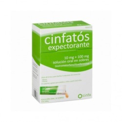 CINFATOS EXPECTORANTE 10 mg/100 mg 18 SOBRES SOLUCION ORAL