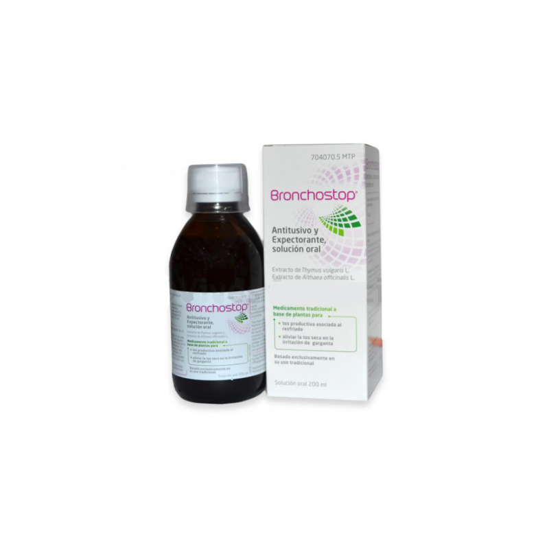 BRONCHOSTOP ANTITUSIVO Y EXPECTORANTE SOLUCION ORAL 1 FRASCO 200 ml