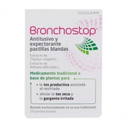 BRONCHOSTOP ANTITUSIVO Y EXPECTORANTE 20 PASTILLAS BLANDAS