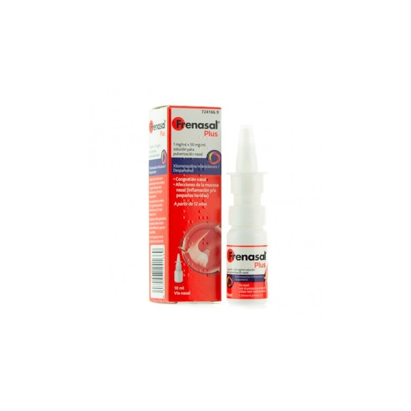 FRENASAL PLUS 1 mg/ml + 50 mg/ml SOLUCION PARA PULVERIZACION NASAL 1 FRASCO 10 ml