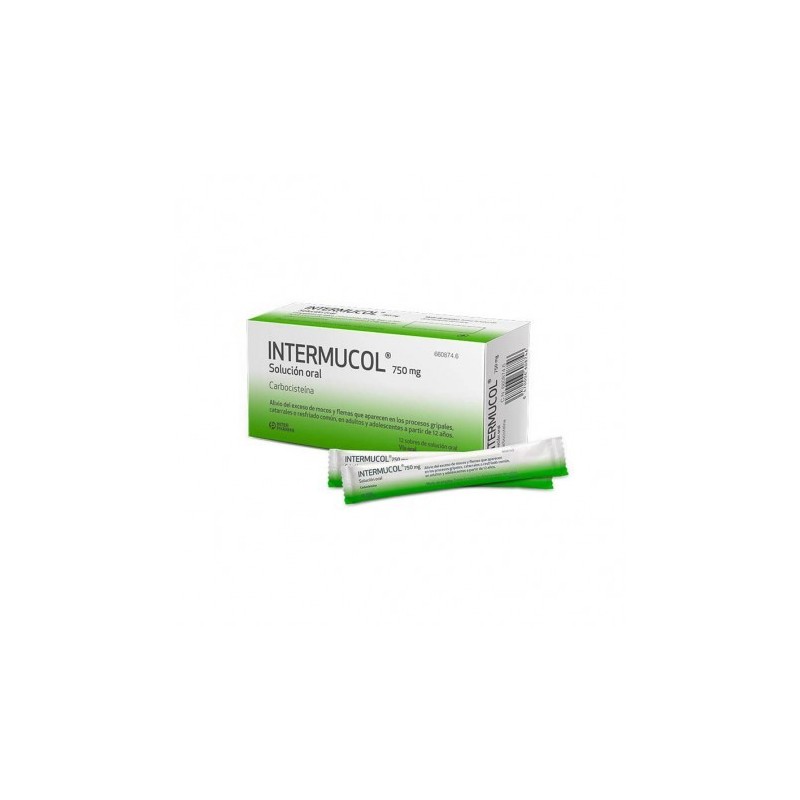INTERMUCOL 750 mg 12 SOBRES SOLUCION ORAL 15 ml