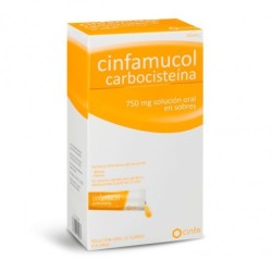 CINFAMUCOL CARBOCISTEINA 750 mg 12 SOBRES SOLUCION ORAL 15 ml