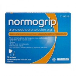 NORMOGRIP 10 SOBRES GRANULADO PARA SOLUCION ORAL