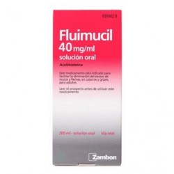 FLUIMUCIL 40 mg/ml SOLUCION ORAL 1 FRASCO 200 ml