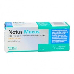 NOTUS MUCUS 600 mg 10 COMPRIMIDOS EFERVESCENTES (SABOR LIMON)