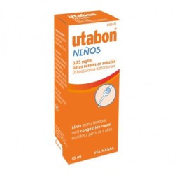 UTABON NIÑOS 0,25 mg/ml GOTAS NASALES EN SOLUCION 1 FRASCO 15 ml