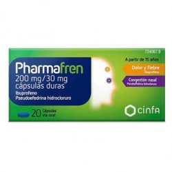 PHARMAFREN 200 mg/30 mg 20 CAPSULAS