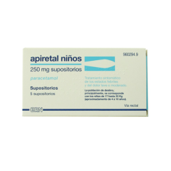 APIRETAL NIÑOS 250 mg 5 SUPOSITORIOS