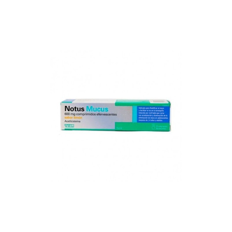 NOTUS MUCUS 600 mg 20 COMPRIMIDOS EFERVESCENTES (SABOR LIMON)