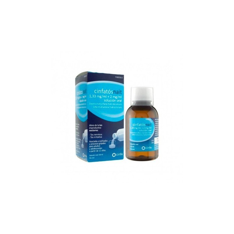 CINFATOS NOCHE 1,33 mg/ml + 2 mg/ml SOLUCION ORAL 1 FRASCO 150 ml