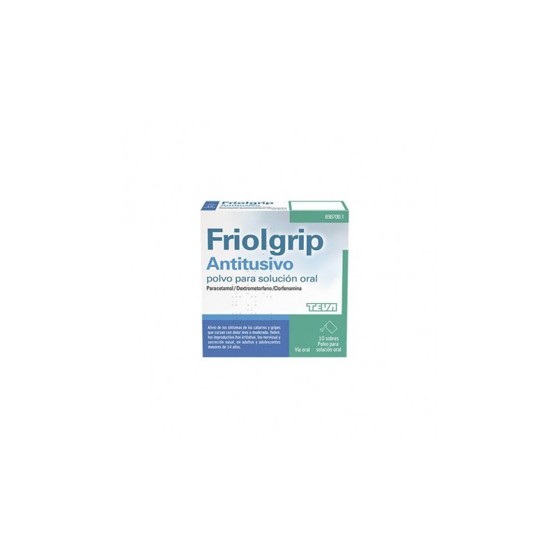 FRIOLGRIP ANTITUSIVO 10 SOBRES POLVO PARA SOLUCION ORAL