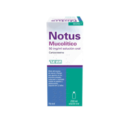 NOTUS MUCOLITICO 50 mg/ml SOLUCION ORAL 1 FRASCO 200 ml