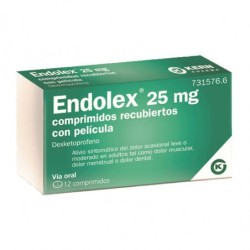 Endolex 25 Mg, 12 Comprimidos