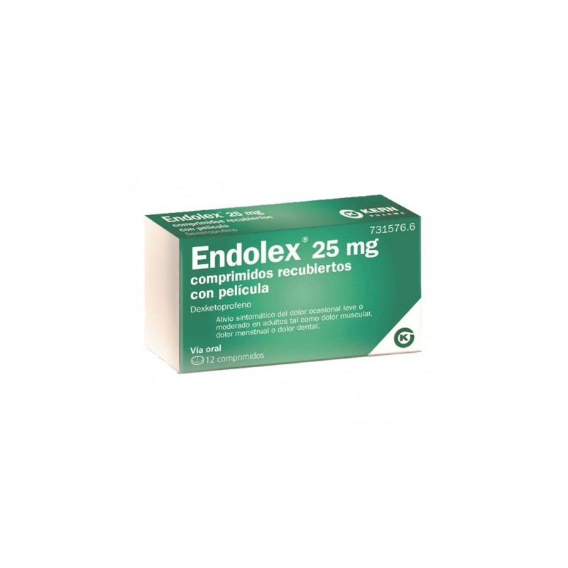 Endolex 25 Mg, 12 Comprimidos