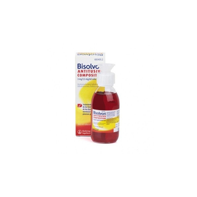 BISOLVON ANTITUSIVO COMPOSITUM 3 mg/ml + 1,5 mg/ml SOLUCION ORAL 1 FRASCO 200 ml