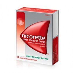 NICORETTE CLEAR 15 mg/16 h 14 PARCHES TRANSDERMICOS