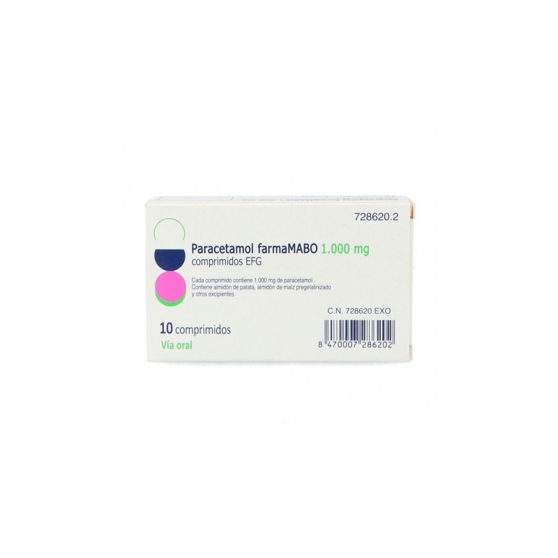 PARACETAMOL FARMAMABO EFG 1000 mg 10 COMPRIMIDOS