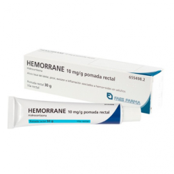 HEMORRANE 10 mg/g POMADA RECTAL 1 TUBO 30 g