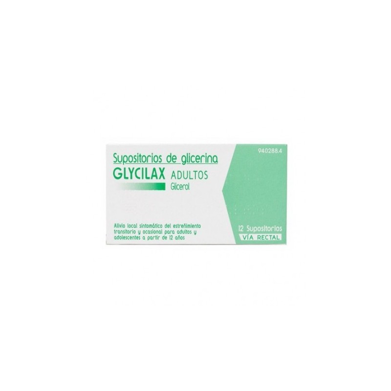 GLYCILAX ADULTOS 3,31 g 12 SUPOSITORIOS