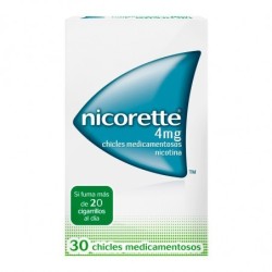 NICORETTE 4 mg 30 CHICLES MEDICAMENTOSOS