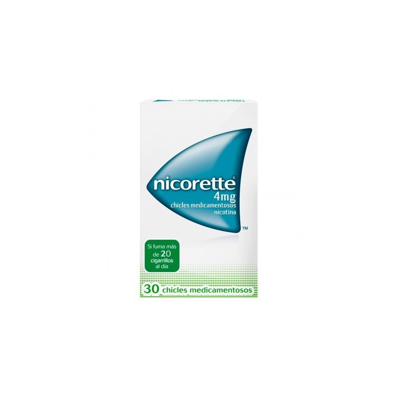 NICORETTE 4 mg 30 CHICLES MEDICAMENTOSOS
