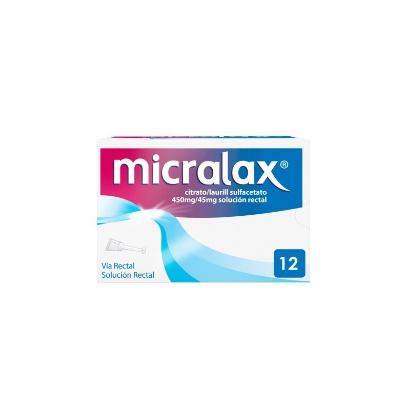 MICRALAX CITRATO/LAURIL SULFOACETATO 450 mg/ml + 45 mg/ml SOLUCION RECTAL 12 ENEMAS 5 ml