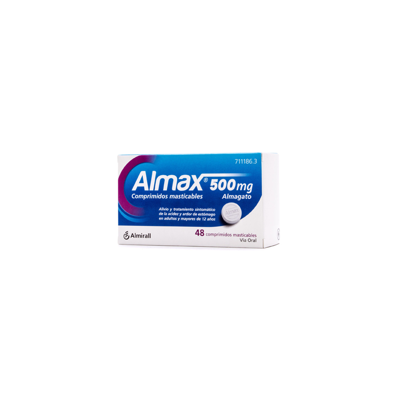 ALMAX 500 mg 48 COMPRIMIDOS MASTICABLES