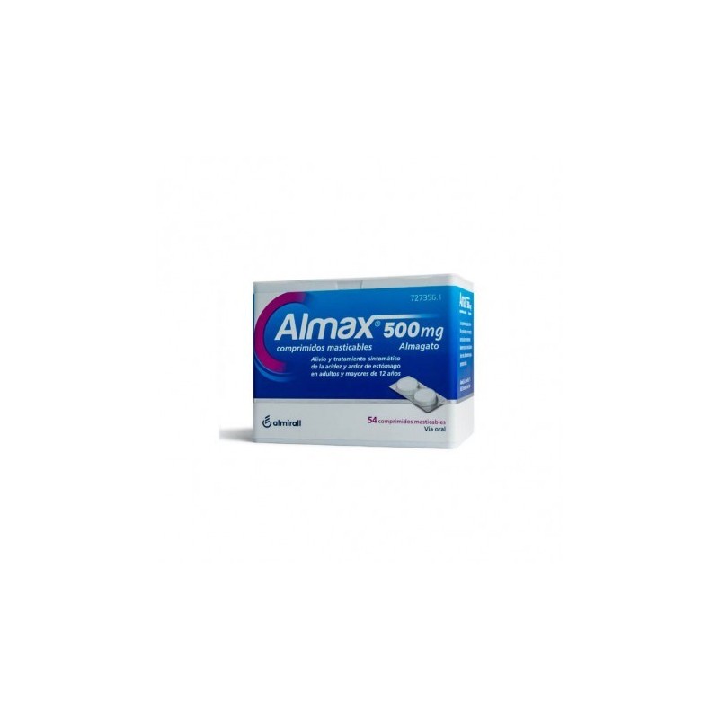 ALMAX 500 mg 54 COMPRIMIDOS MASTICABLES