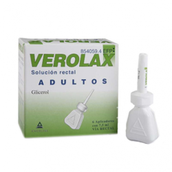 VEROLAX ADULTOS 5,4 ml SOLUCION RECTAL 6 ENEMAS 7,5 ml