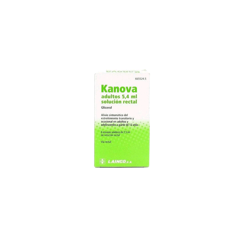KANOVA ADULTOS 6,75 g SOLUCION RECTAL 6 ENEMAS 7,5 ml
