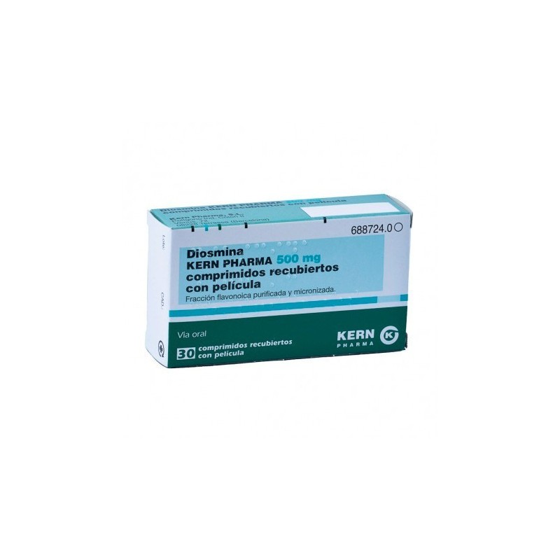 DIOSMINA KERN PHARMA 500 mg 30 COMPRIMIDOS RECUBIERTOS