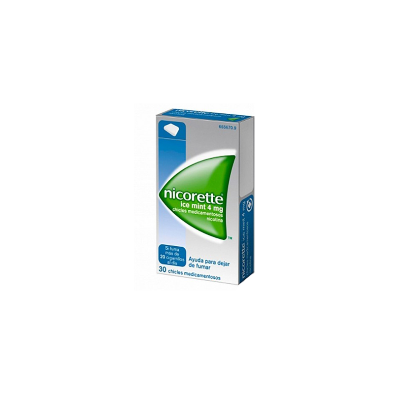 NICORETTE ICE MINT 4 mg 30 CHICLES MEDICAMENTOSOS