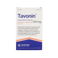 TAVONIN 120 mg 15 COMPRIMIDOS RECUBIERTOS